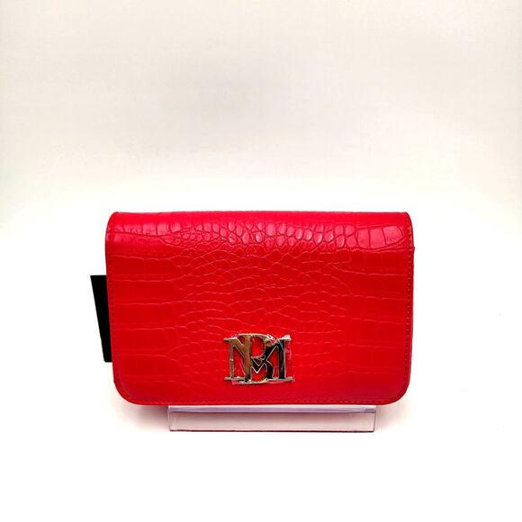 NWT BADGLEY MISCHKA PINK CROSSBODY BAG MSRP$99 VEGAN LEATHER - Picture 3 of 16